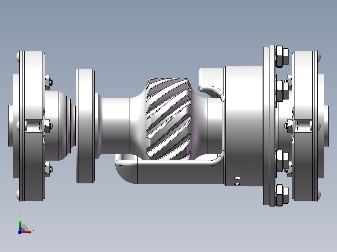 磁力驱动器设计模型前视图