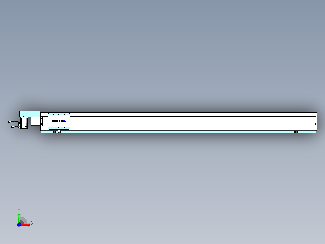 威洛博VBC同步带传动一无尘环境VBC14-L45-S1750-BR-ZP40-C3前视图