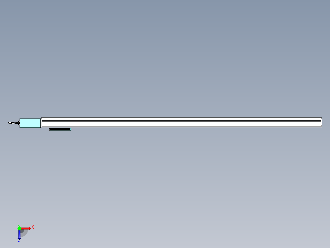 威洛博VBC同步带传动一无尘环境VBC14-L45-S1750-BR-ZP40-C3俯视图