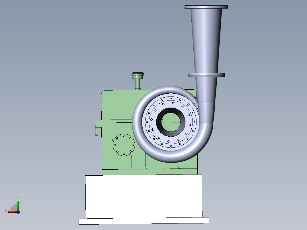 离心压缩机后视图
