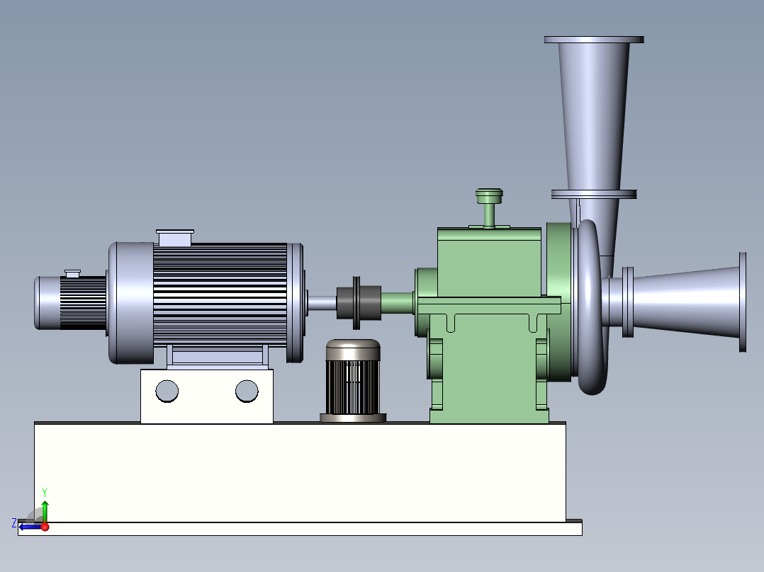 离心压缩机右视图