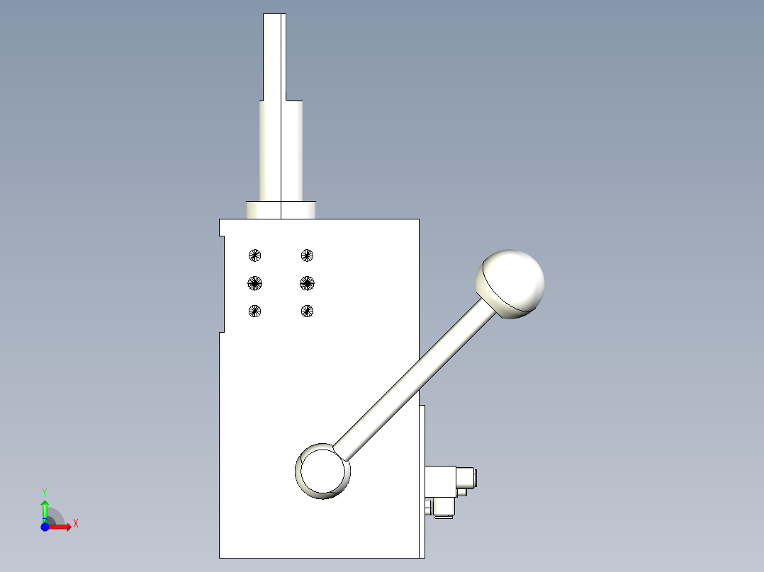德克斯TUNKERS气缸数模SZV_1_40_Z_A12_TUENKERS前视图