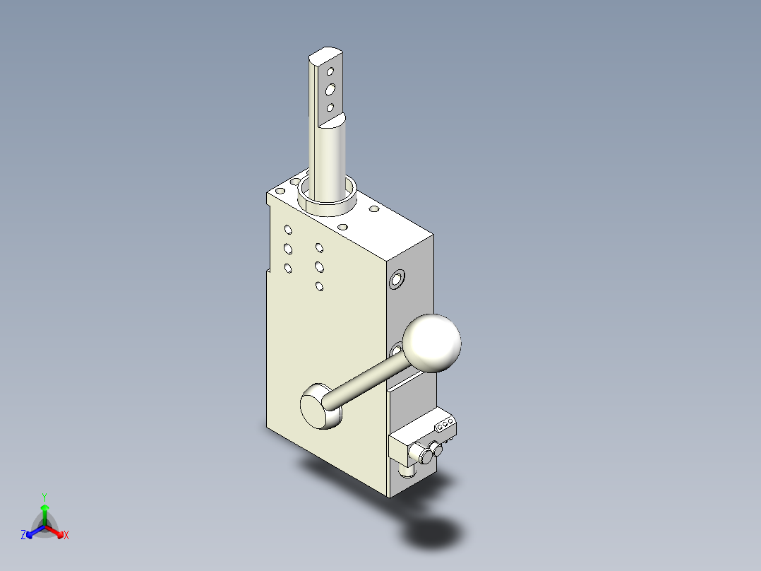 德克斯TUNKERS气缸数模SZV_1_40_Z_A12_TUENKERS正等轴测图