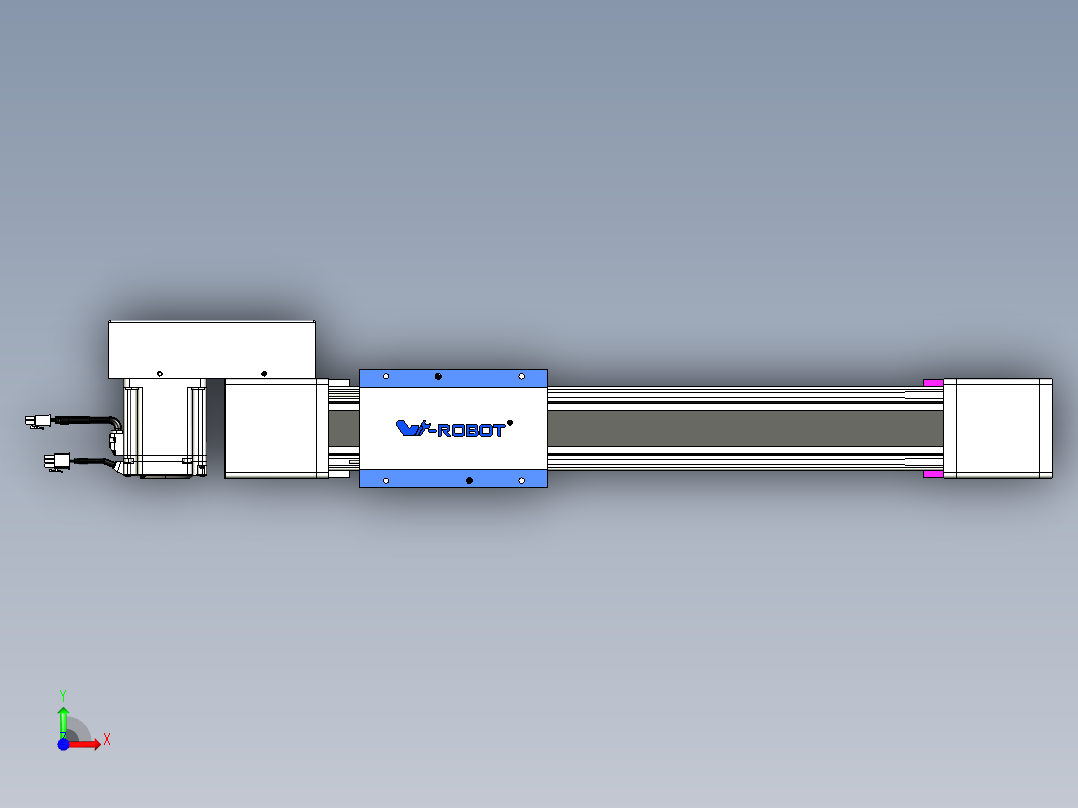 威洛博LB.GB同步带传动--欧规系列GB8-L96-S350-BR-P75前视图