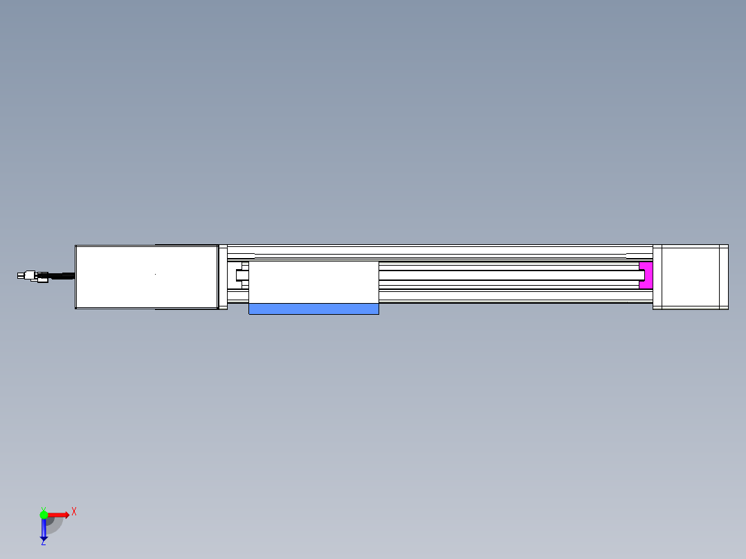 威洛博LB.GB同步带传动--欧规系列GB8-L96-S350-BR-P75俯视图