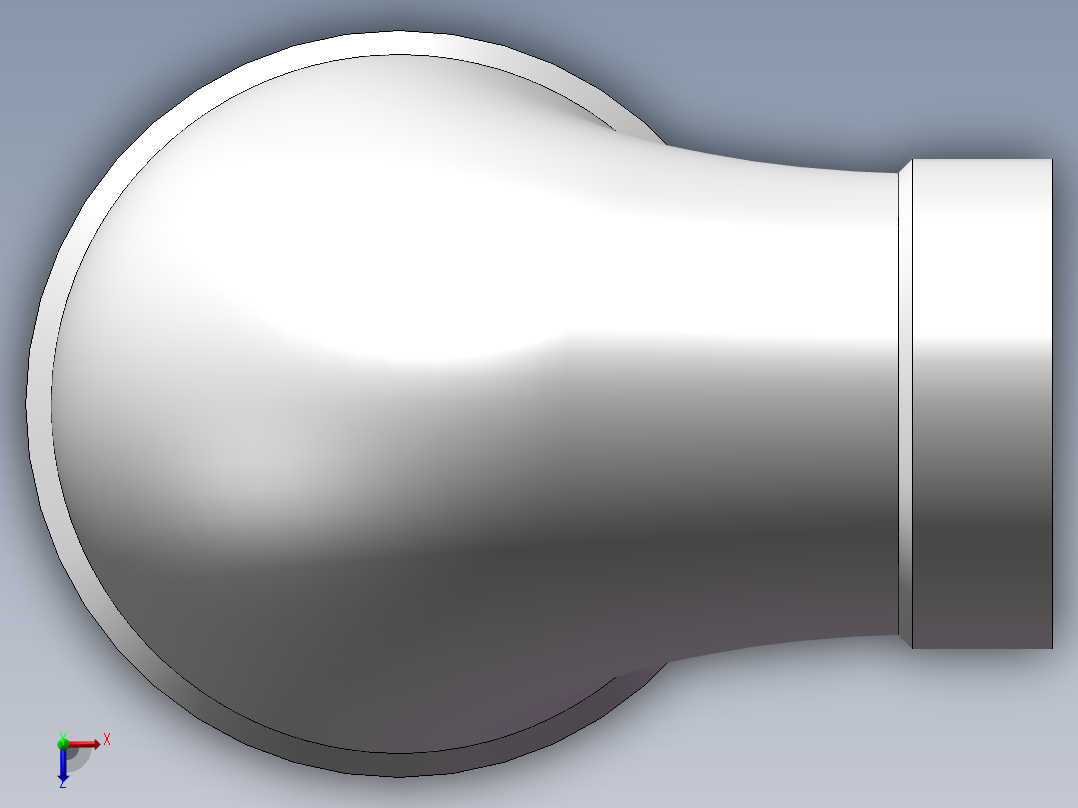弯头-异径内丝 DN20-DN10俯视图