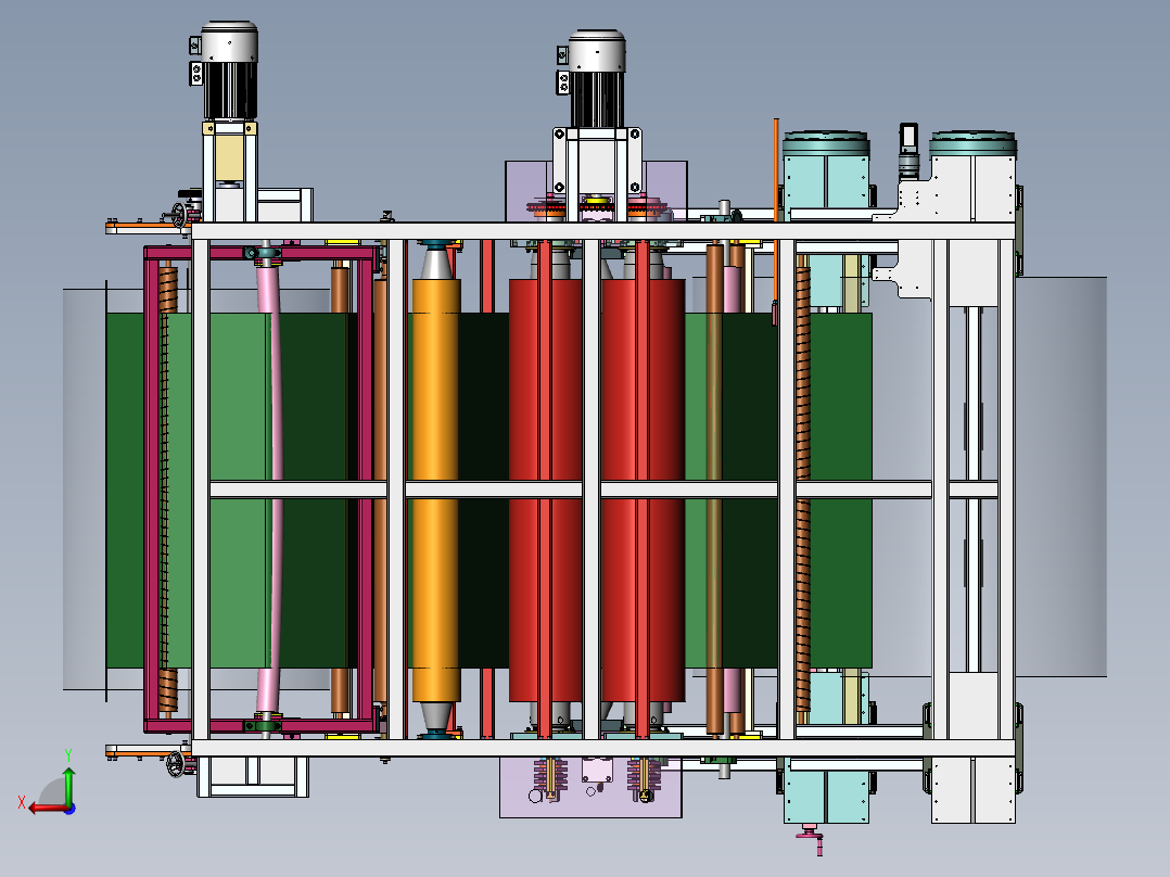 180覆膜机后视图