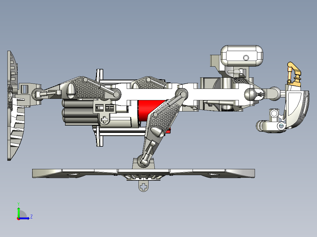 米洛斯生化机器人左视图