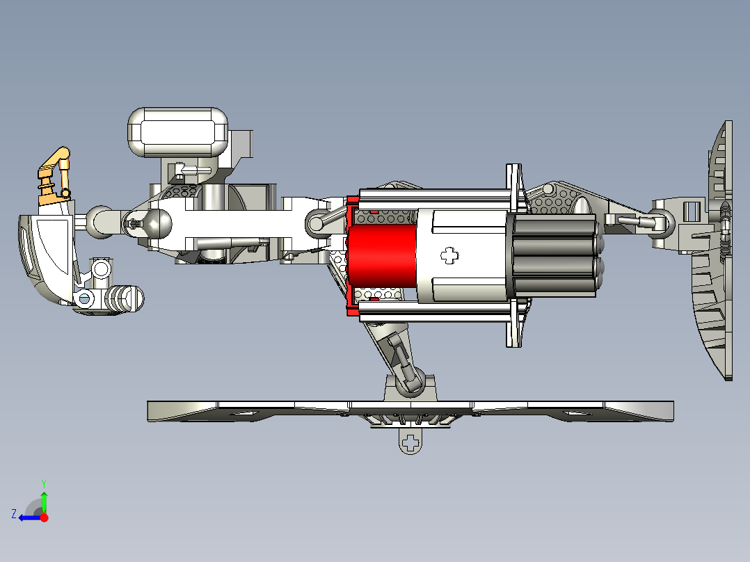 米洛斯生化机器人右视图