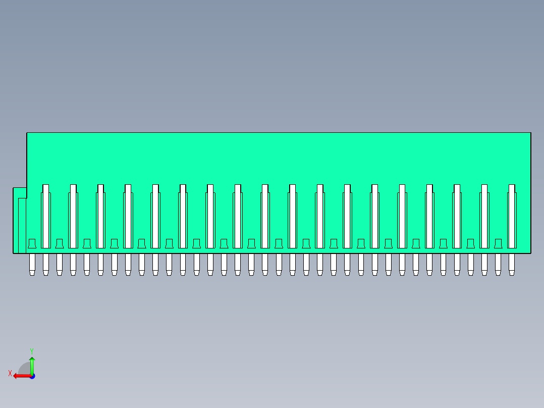 DEGSON 2EDG 系列 5.0mm 可插拔接线端子组-2EDGVTC-5.0-36P-14-00AH后视图