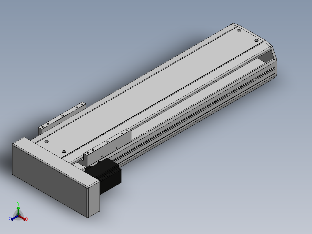 精密模组MY170-T10-450L-BL-P75B-C4-C正等轴测图