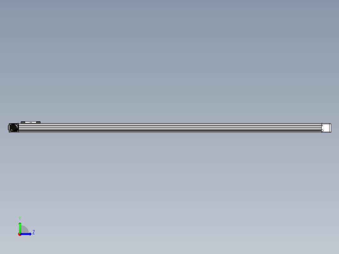 同步带滑台-欧规BC6-L120-S2000-L-P40-D3左视图