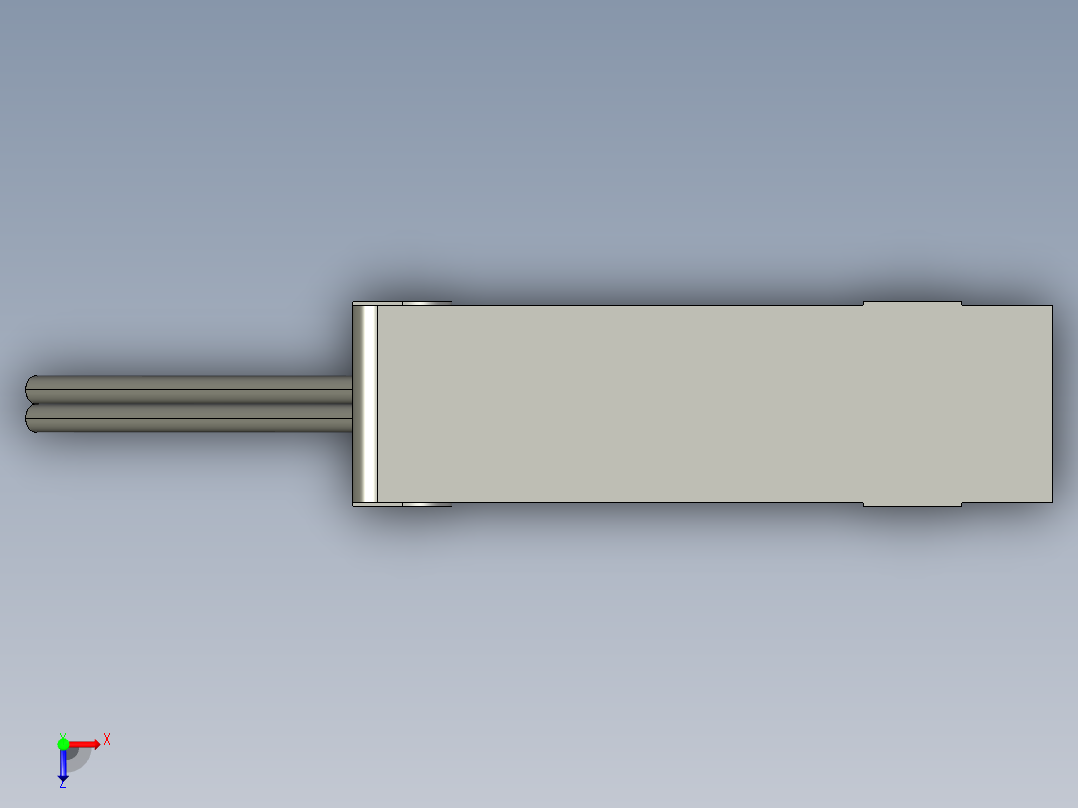 基恩士LV-H300T_kc图纸模型俯视图