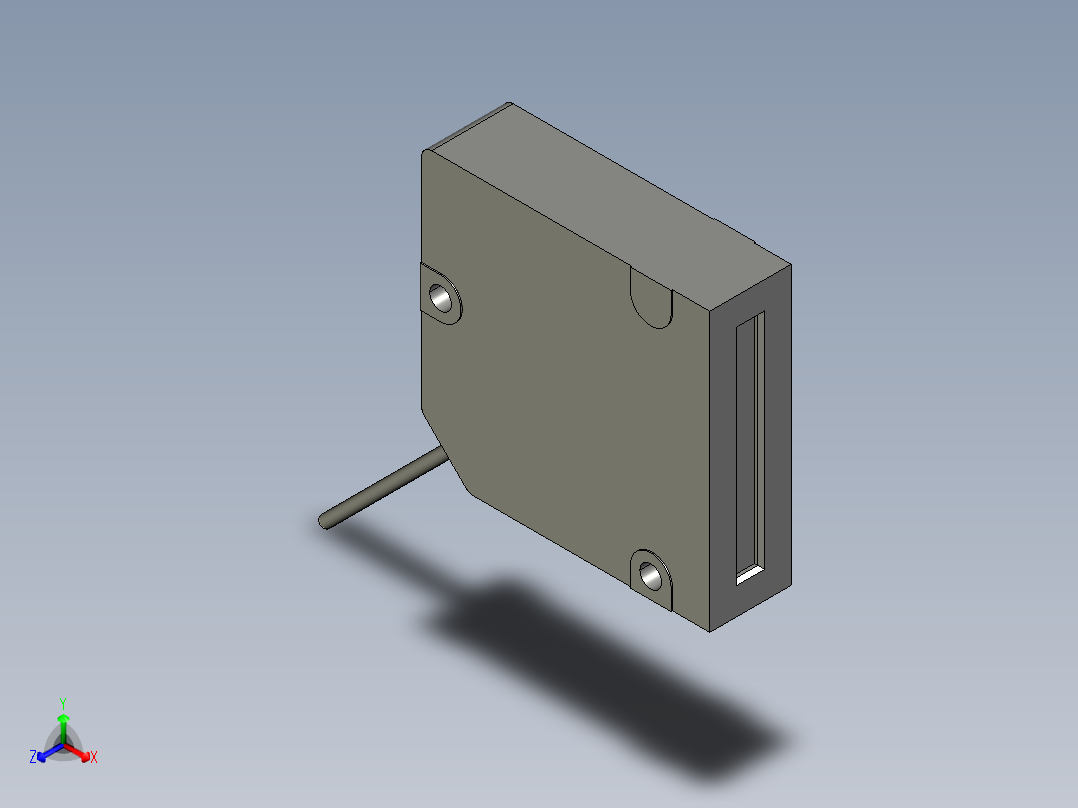 基恩士LV-H300T_kc图纸模型正等轴测图
