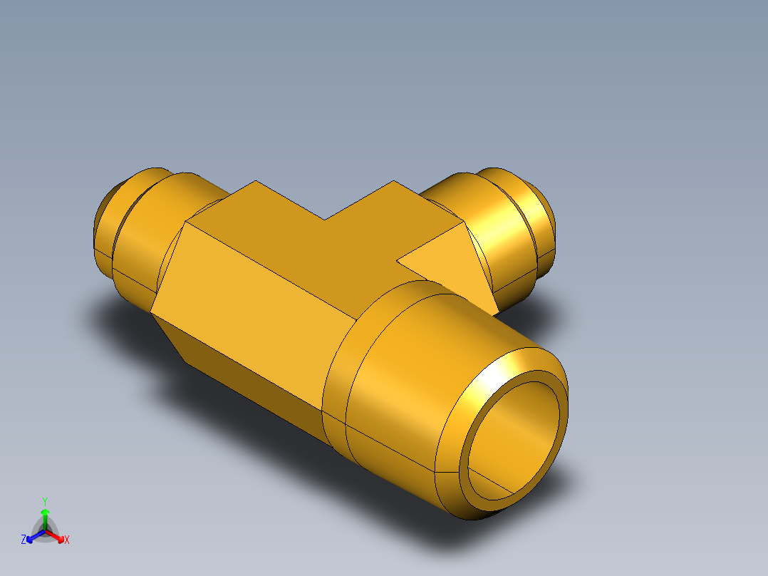 扩口式工业通用硬管接头Male Run Tee 151F-6-8