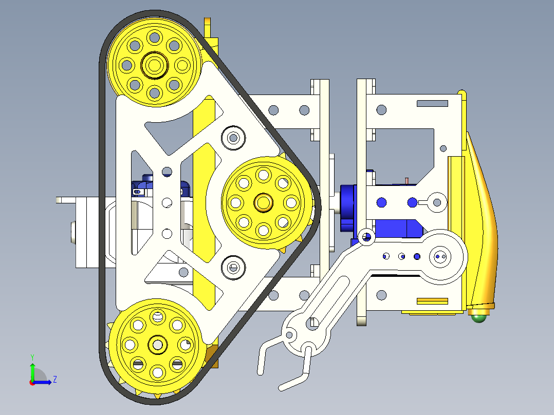 tamiya cam program三角履带机器人左视图