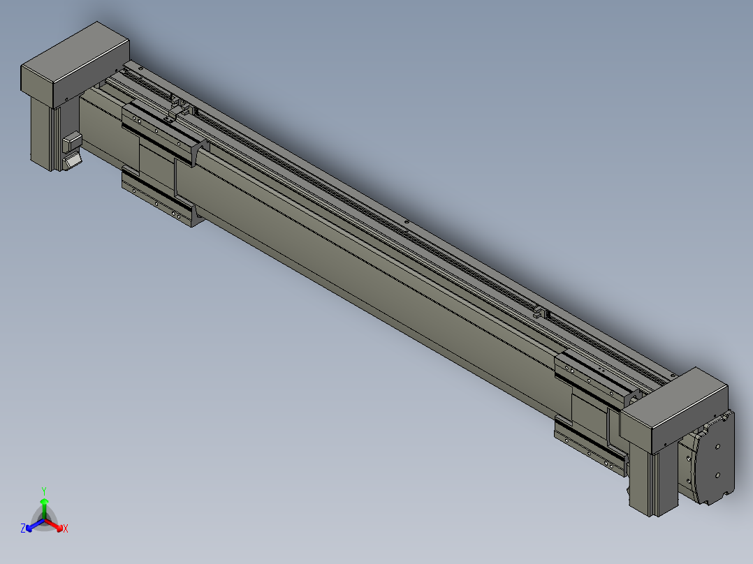 威洛博双电机滑台-VBF14S2-L50-S700-BU-P40-C6正等轴测图