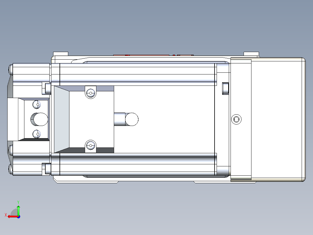 同步带全封闭直线模组TPA-HCB-110D-90-L1400-MR-C-P40-N3后视图