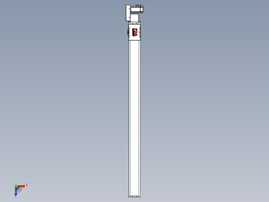同步带全封闭直线模组TPA-HCB-110D-90-L1400-MR-C-P40-N3俯视图