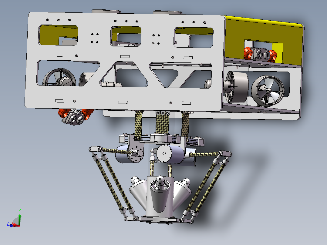 海参捕捞<span style='color: red'>机器人</span>总装配体