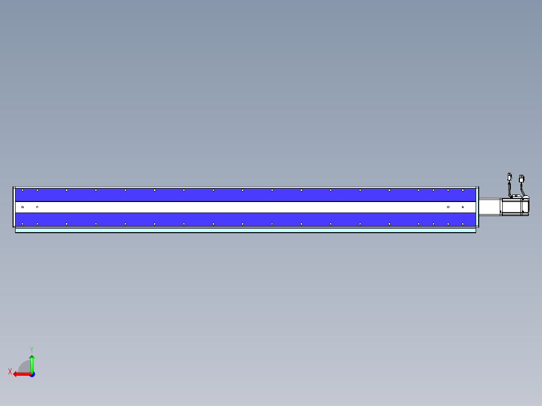 威洛博VC丝杆传动-无尘环境VC14-Lxx-C-S1300-BC-ZP40-C3后视图