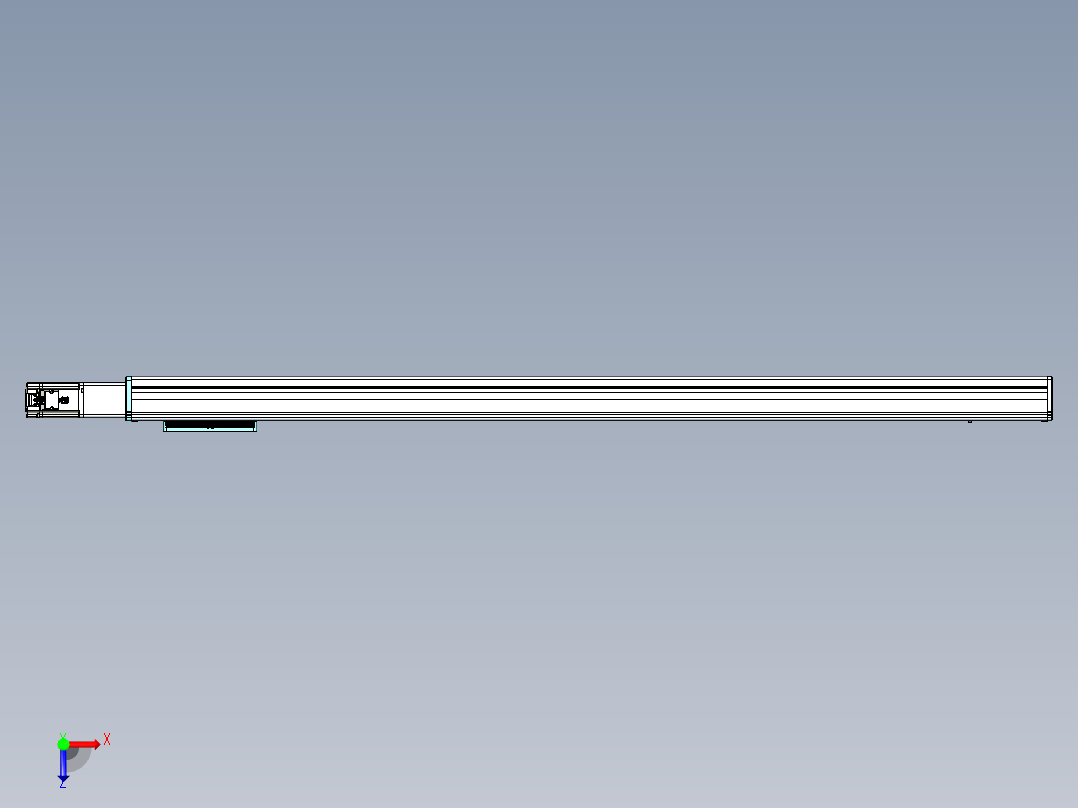 威洛博VC丝杆传动-无尘环境VC14-Lxx-C-S1300-BC-ZP40-C3俯视图
