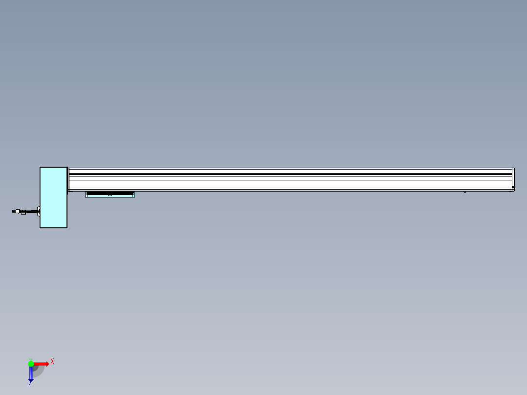 威洛博VBC同步带传动一无尘环境VBC14-L45-S1150-BRU-ZP75-C3俯视图