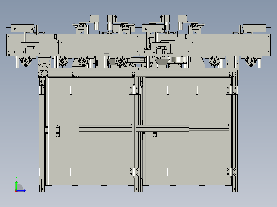 自动喷印设备左视图
