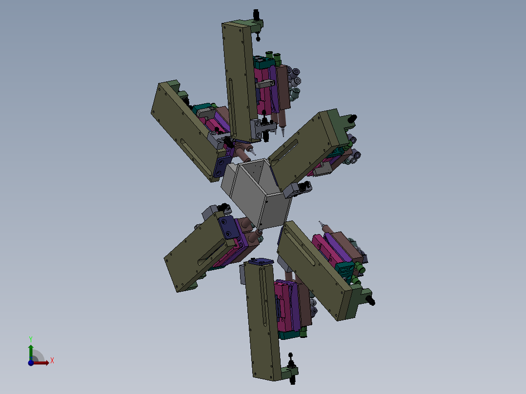 机芯矫正仪器前视图
