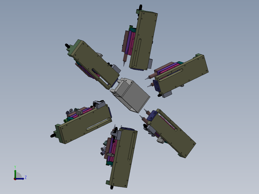 机芯矫正仪器左视图