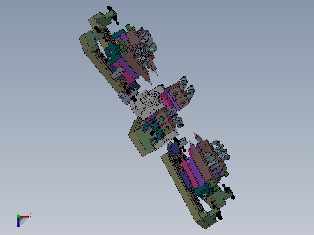 机芯矫正仪器俯视图