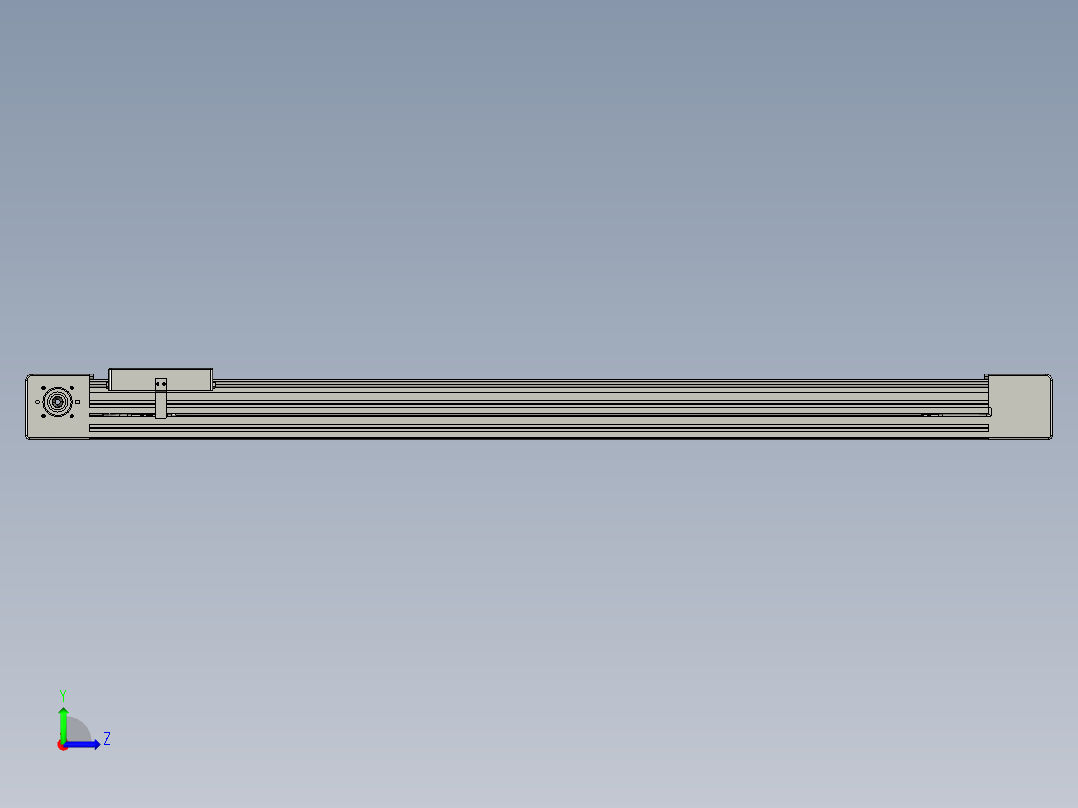 威洛博直线电机模组EB6-L140-S950-光轴左视图