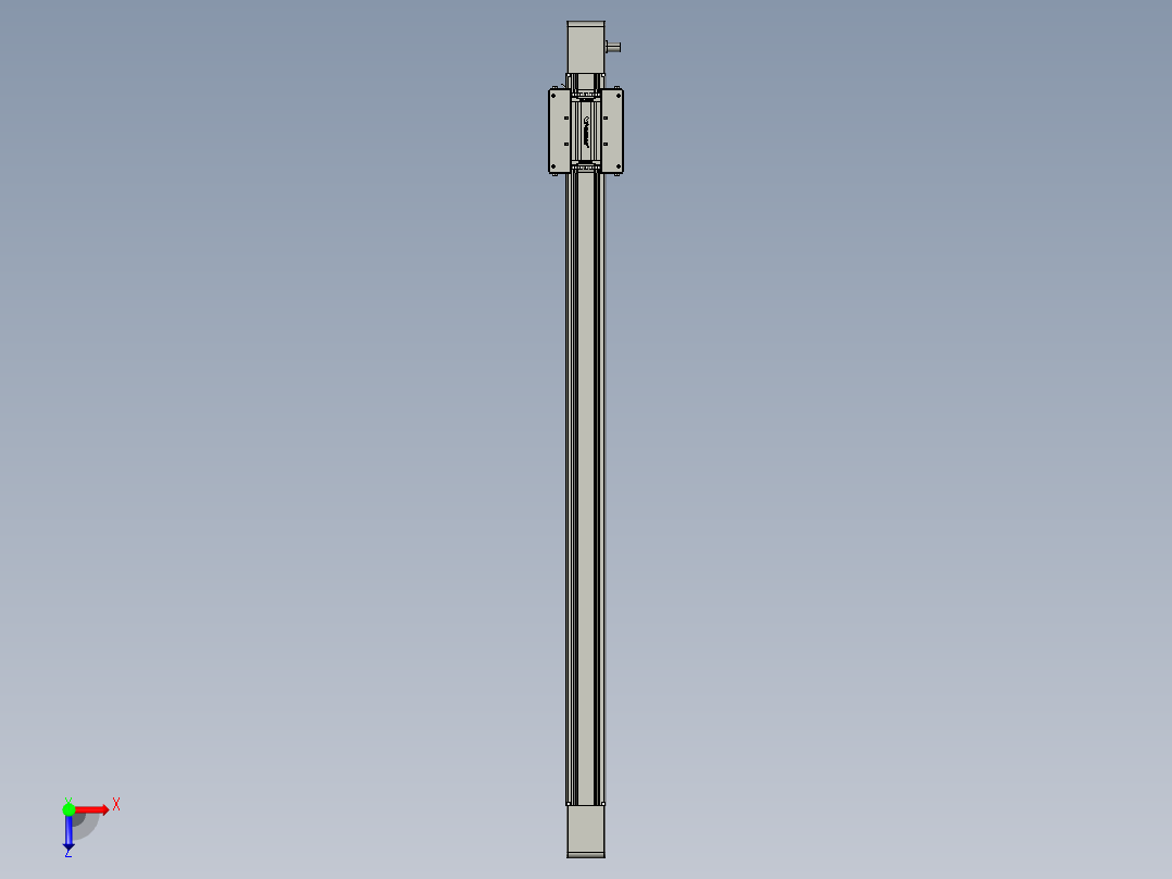 威洛博直线电机模组EB6-L140-S950-光轴俯视图