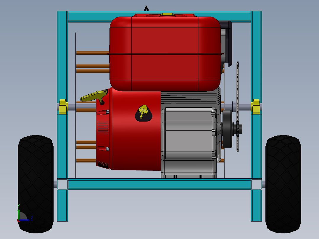 绞车 卷扬机 (27)左视图