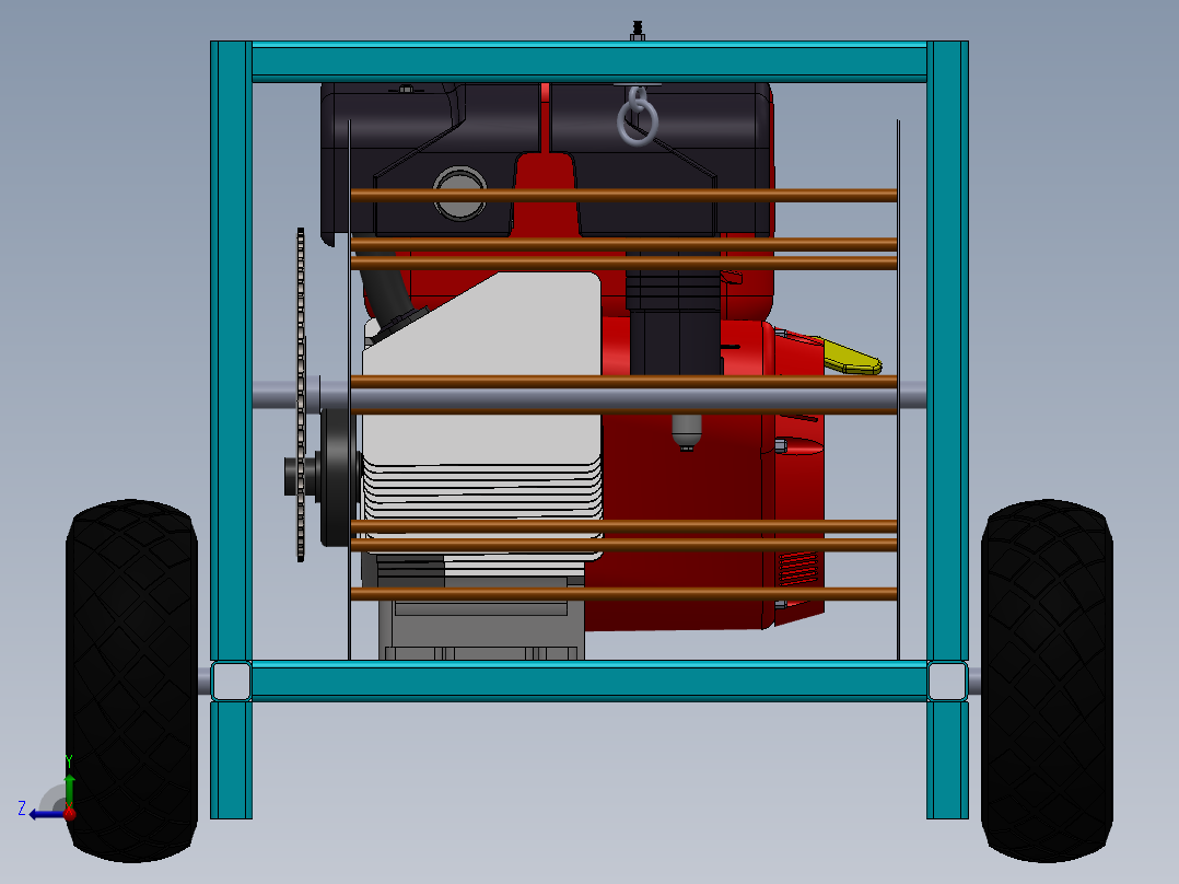 绞车 卷扬机 (27)右视图
