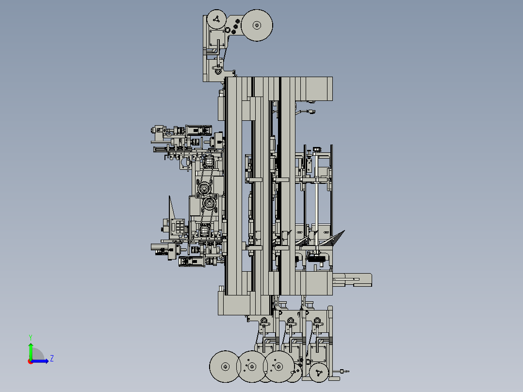 双色3D打印机左视图