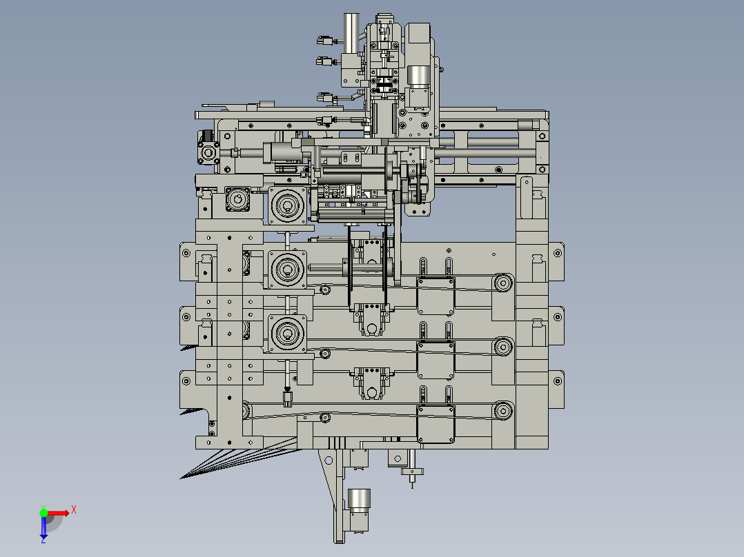 双色3D打印机俯视图