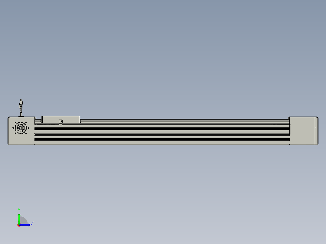 威洛博直线电机模组EB10-L224-S950-R-ZP75-MS3-5K左视图