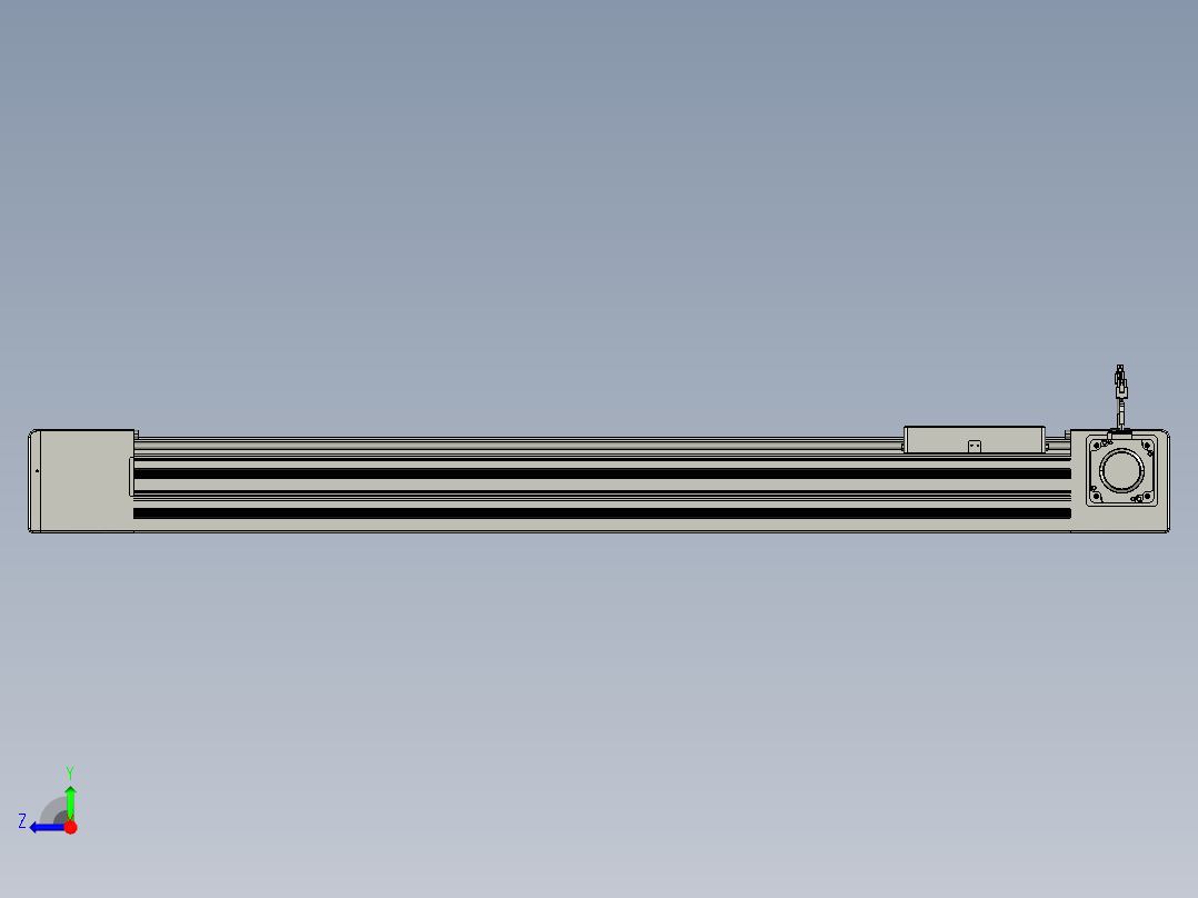 威洛博直线电机模组EB10-L224-S950-R-ZP75-MS3-5K右视图