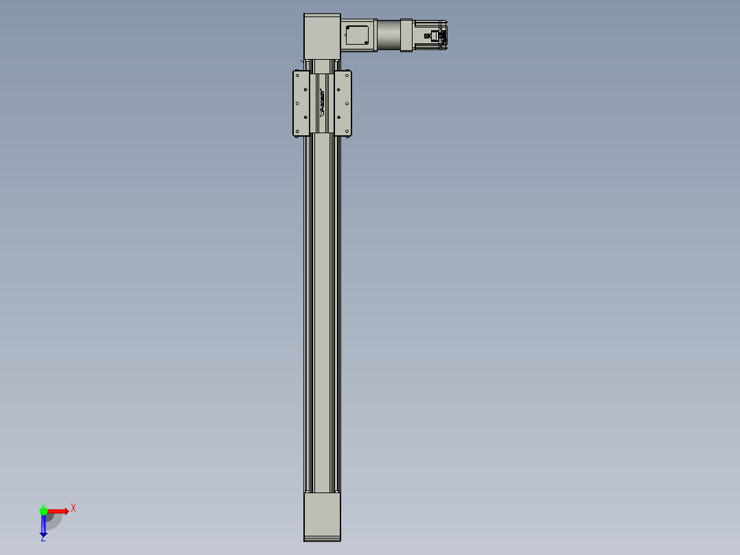 威洛博直线电机模组EB10-L224-S950-R-ZP75-MS3-5K俯视图