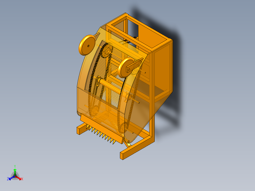 马铃薯红薯收获机三维UG模型