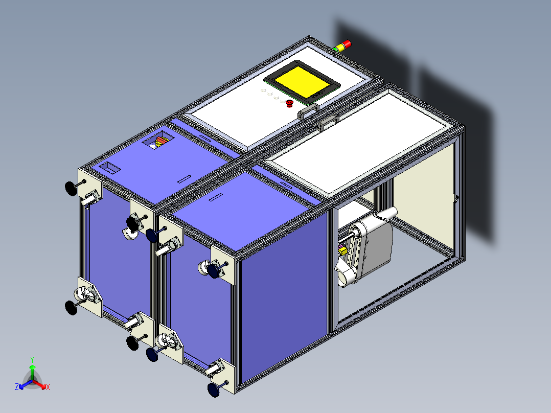 药瓶侧身扫码抓取称重设备X_T正等轴测图