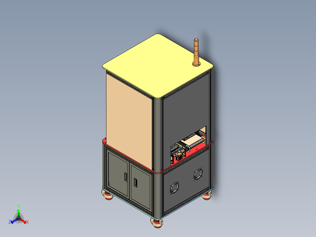 自<span style='color: red'>动压</span><span style='color: red'>合</span><span style='color: red'>机</span>3D模型