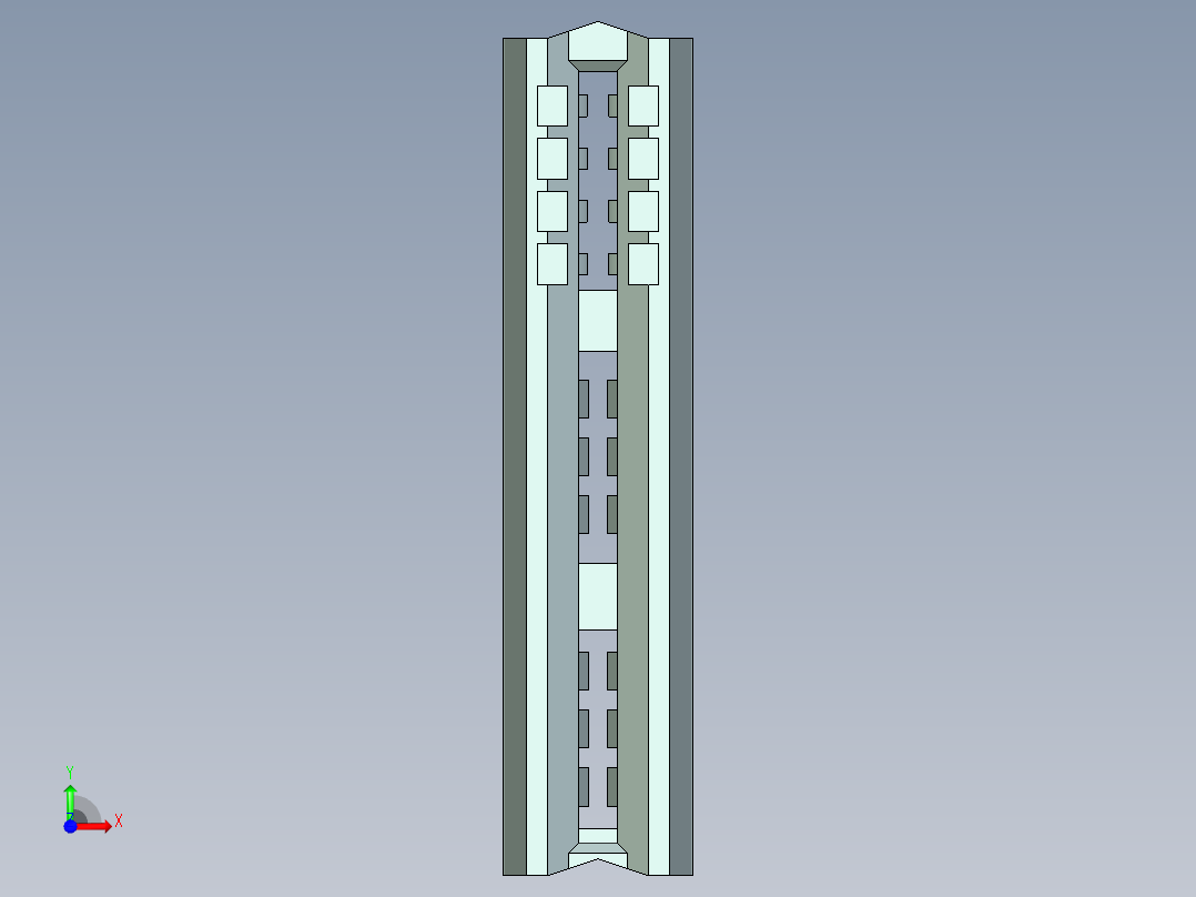 侧边卡连接器-459120012_stp前视图
