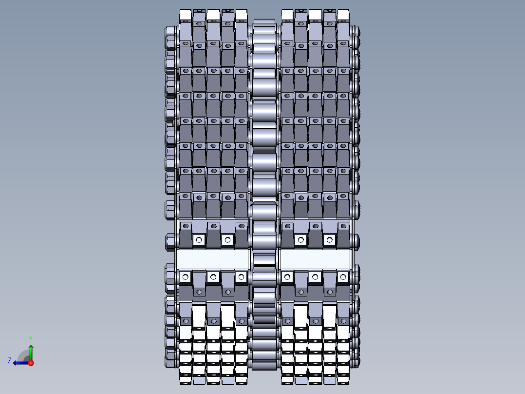 全地形车履带结右视图