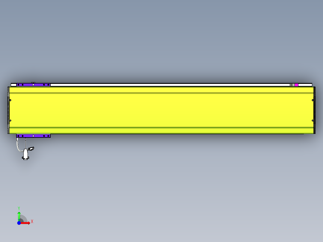 威洛博VL系列直线电机模组-VL22H2-S1200前视图