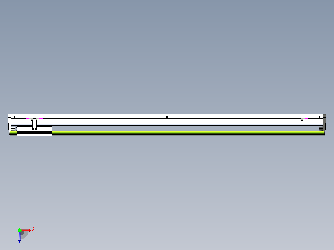 威洛博VL系列直线电机模组-VL22H2-S1200俯视图