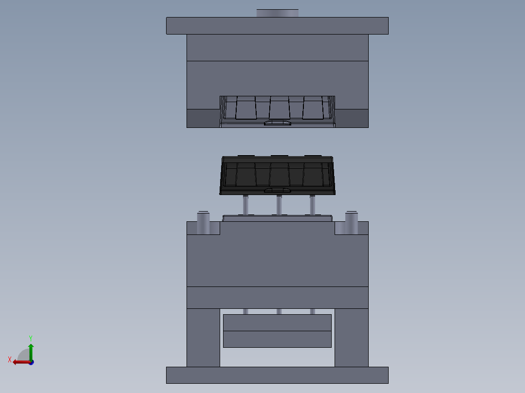 塑料模具后视图