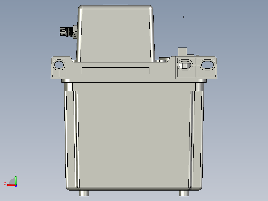 数控车床机床自动润滑油泵加油泵1升注油器后视图