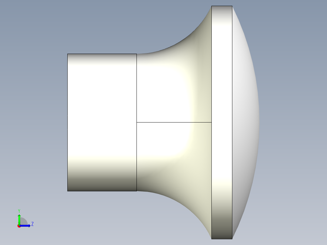 手輪把手2454(A)-3D多系列多零件图纸模型左视图